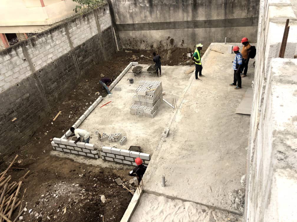 Détail de construction villa Akouedo